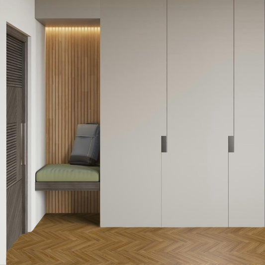 Dorset 669M Oak Wood Herringbone Effect Rimini Vinyl Flooring