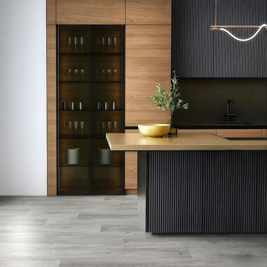 Aged Oak 619M Grey Wood Plank Effect Turbo Vinyl Flooring