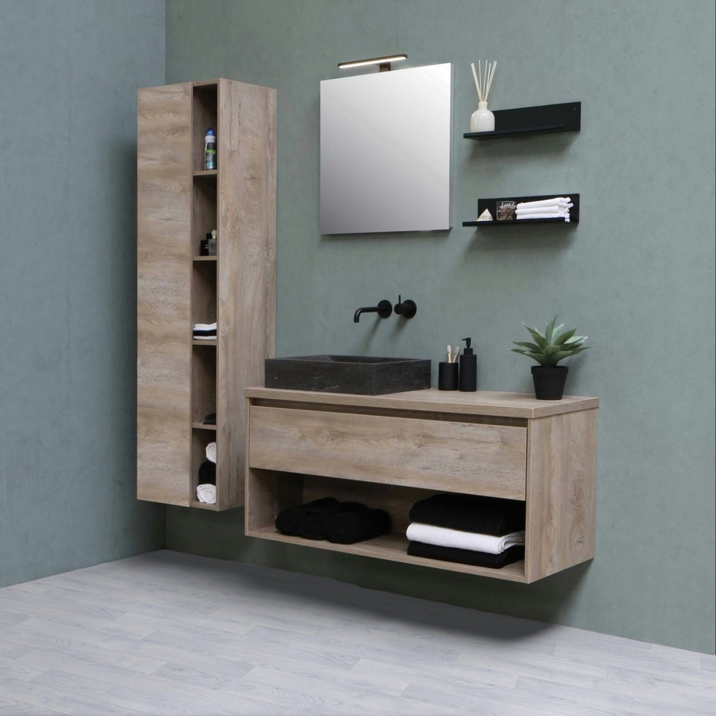 Aveo 090S Pale Grey Wood Effect Turbo Vinyl Flooring