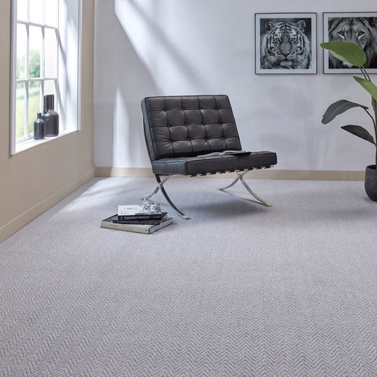 Havana Herringbone Loop Carpet 6mm Pile with Felt Backing