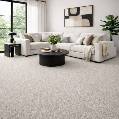 Serenity 17.5mm Deep Saxony Pile Carpet with Action Backing Sample