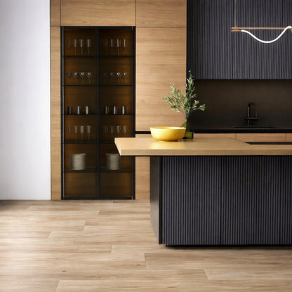 Aged Oak 619M Light Brown Wood Plank Effect Turbo Vinyl Flooring