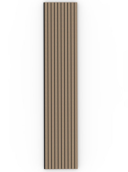 Walnut Acoustic Wood Wall Panel Wide Slat Series 2 - 240x60cm