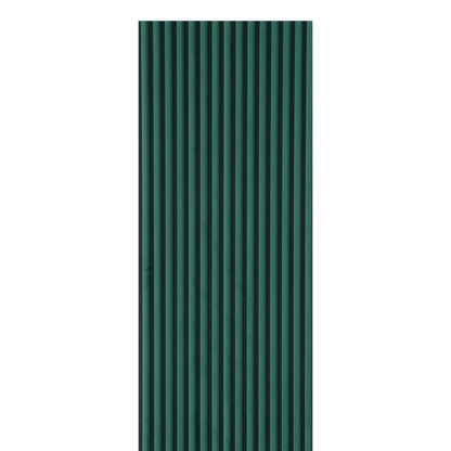 Green Velour Acoustic Panel Curved Slat - 240x60cm