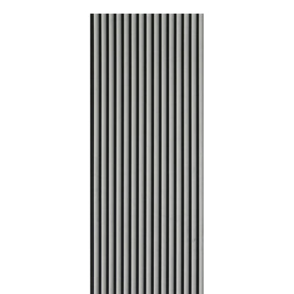 Grey Velour Acoustic Panel Curved Slat Sample