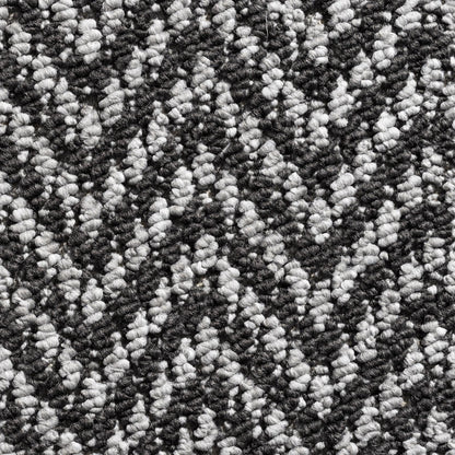 Aztec Herringbone Loop Carpet 5mm Pile with Felt Backing Sample