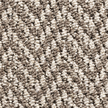 Aztec Herringbone Loop Carpet 5mm Pile with Felt Backing Sample