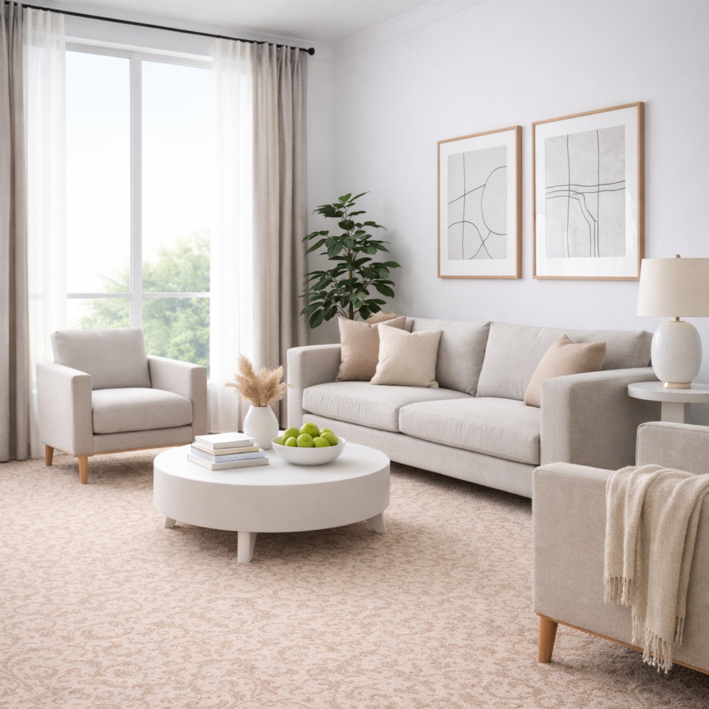 Baroque 4mm Loop Pile Carpet with Felt Backing Sample