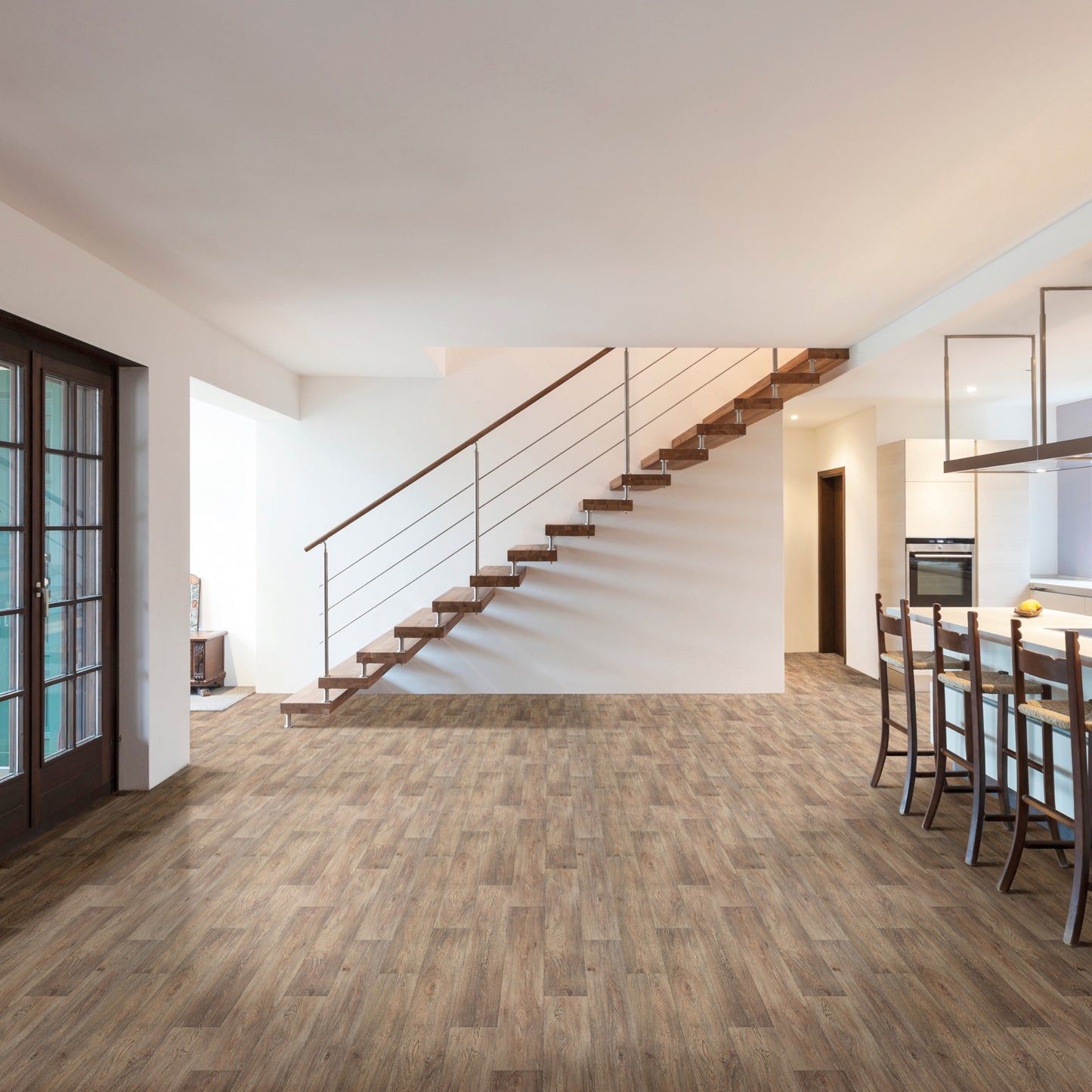 Aged Oak 619D Dark Wood Plank Effect Rimini Vinyl Flooring