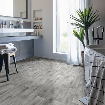 Cameo 969M Mid Grey Wood Plank Effect Rimini Vinyl Flooring Sample