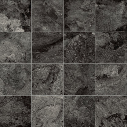 Lancaster 996D Dark Grey Marble Tile Effect Rimini Vinyl Flooring Sample