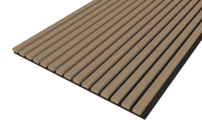 Smoked Oak Acoustic Wood Wall Panel Series 1 Sample