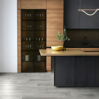 Aged Oak 619M Grey Wood Plank Effect Turbo Vinyl Flooring