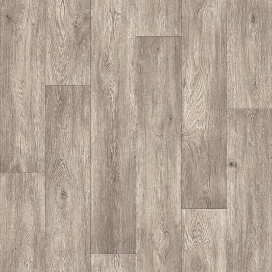 Aged Oak 967M Light Brown Wood Plank Effect Turbo Vinyl Flooring