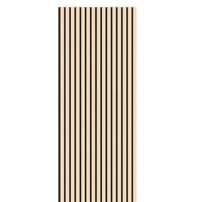 Washed Oak Acoustic Wood Wall Panel Thin Slat Series 1 - 240/300x60cm